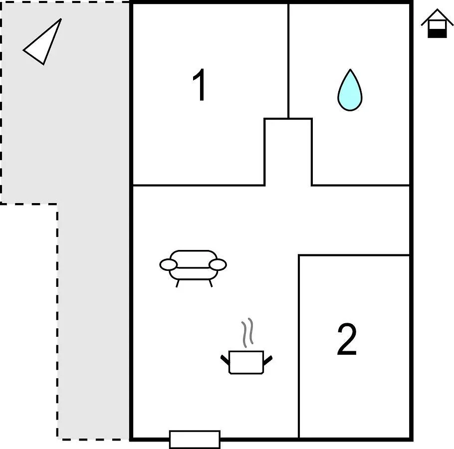 בית נופש 2 Bedroom Cozy Home In קמוגלי